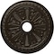 Ekena Millwork Bristol Ceiling Medallion (Fits Canopies up to 3 7/8"), 23 1/2"OD x 3 7/8"ID x 1"P, Stone Hearth CM23BISHF - alternate 1
